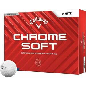 Callaway Chrome Soft 2024 White Golf Balls Basic vyobraziť