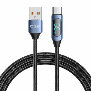 Tech-Protect Ultraboost LED kábel USB / USB-C 66W 6A 2m, modrý vyobraziť