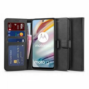 Tech-Protect Wallet knižkové puzdro na Motorola Moto G60, čierne vyobraziť