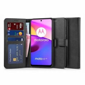Tech-Protect Wallet knižkové puzdro na Motorola Moto E20 / E30 / E40, čierne vyobraziť