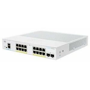 Cisco switch CBS350-16FP-2G, 16xGbE RJ45, 2xSFP, fanless, PoE+, 240W vyobraziť