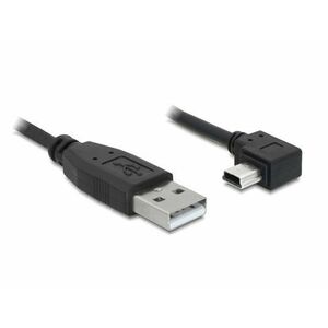 Delock kábel USB 2.0 A-samec > USB mini-B 5-pin samec pravouhlý, 1 metra vyobraziť