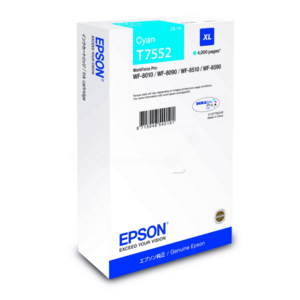 EPSON T7552 (C13T75524N) - originálna cartridge, azúrová, 4000 strán vyobraziť