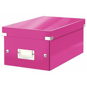 LEITZ Krabica na DVD Click&Store, ružová vyobraziť