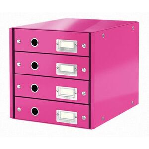 LEITZ Zásuvkový box Click&Store, 4 zásuvky, ružová vyobraziť