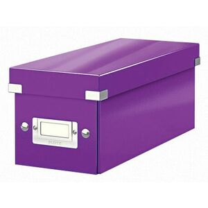 LEITZ Škatuľa na CD Click&Store, purpurová vyobraziť