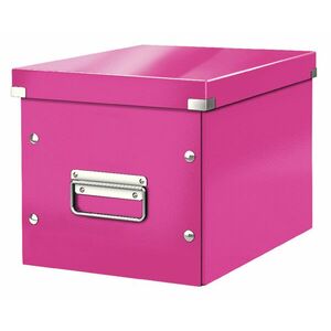 LEITZ Štvorcová krabica Click&Store, veľkosť M (A5), ružová vyobraziť