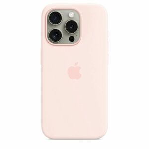 iPhone 15 Pre Silicone Case with MS - Light Pink vyobraziť