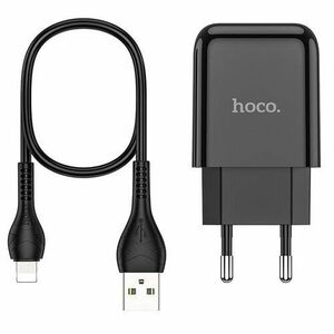 HOCO N2 Travel Charger USB Fast Charge + Lightning Cable 2AN2 Vigour Black vyobraziť