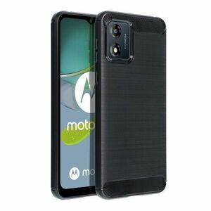Puzdro Carbon Lux TPU Motorola Moto E13 - čierne vyobraziť