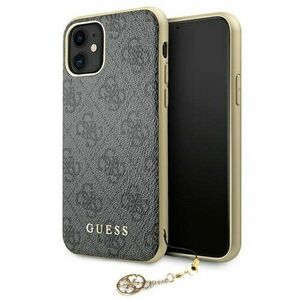 Guess case for iPhone 11 GUHCN61GF4GGR gray hard case 4G Charms Collection vyobraziť