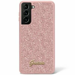 Guess case for Samsung Galaxy S23 Plus GUHCS23MHGGSHP pink hardcase Glitter Script vyobraziť