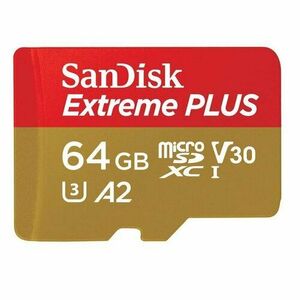 SanDisk Extreme PLUS/micro SDXC/64GB/200MBps/UHS-I U3 / Class 10/+ Adaptér vyobraziť