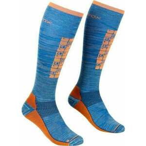 Ortovox Ski Compression Long M Safety Blue 39-41 Lyžiarske ponožky vyobraziť