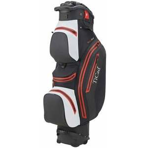 Ticad QO 14 Premium Water Resistant Black/White/Red Cart Bag vyobraziť