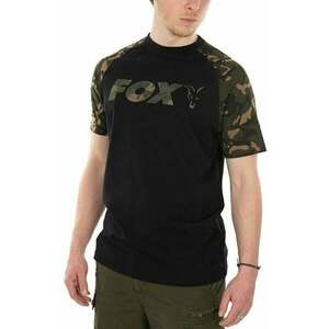 Fox Fishing Tričko Raglan T-Shirt Black/Camo 3XL vyobraziť