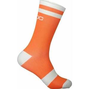 POC Lure MTB Long Sock Zink Orange/Hydrogen White M Cyklo ponožky vyobraziť
