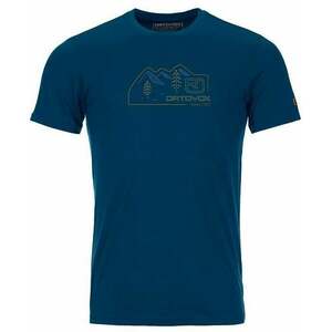 Ortovox Outdoorové tričko 140 Cool Vintage Badge T-Shirt M Petrol Blue S vyobraziť