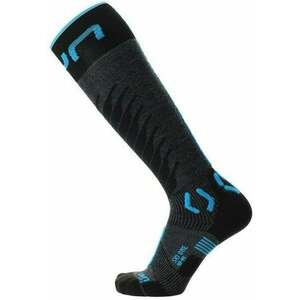 UYN Man Ski One Merino Socks Anthracite/Turquoise 45-47 Lyžiarske ponožky vyobraziť