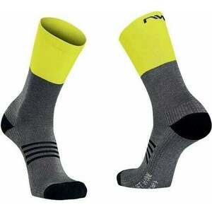 Northwave Extreme Pro High Sock Grey/Yellow Fluo S Cyklo ponožky vyobraziť