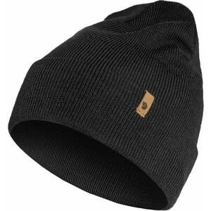 Fjällräven Classic Knit Hat Black Lyžiarska čiapka vyobraziť