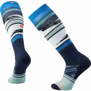 Smartwool Ski Full Cushion Midnight Ski Pattern OTC Socks Deep Navy XL Lyžiarske ponožky vyobraziť