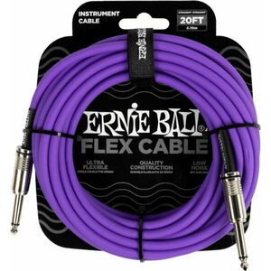 Ernie Ball Flex Instrument Cable Straight/Straight Fialová 6 m Rovný - Rovný vyobraziť
