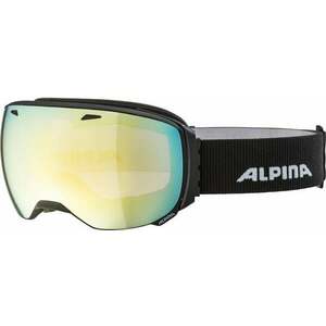 Alpina Big Horn QVM Ski Goggle Black Matt/Mirror Gold Lyžiarske okuliare vyobraziť