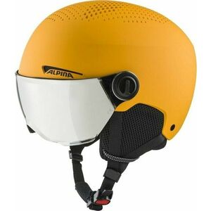 Alpina Zupo Visor Q-Lite Junior Ski helmet Burned/Yellow Matt M Lyžiarska prilba vyobraziť