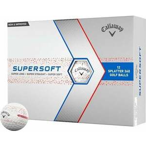 Callaway Supersoft Red Splatter Golf Balls vyobraziť