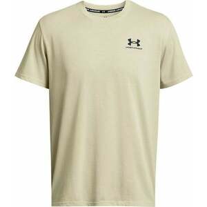 Under Armour Men's UA Logo Embroidered Heavyweight Short Sleeve Silt/Black S Fitness tričko vyobraziť
