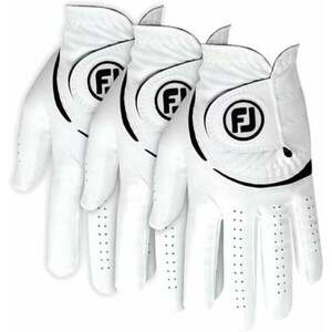 Footjoy Weathersof Mens Golf Glove (3 Pack) Regular LH White/Black L 2024 vyobraziť