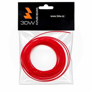 3DW - ABS filament 1, 75mm červená, 10m, tlač 220-250°C vyobraziť
