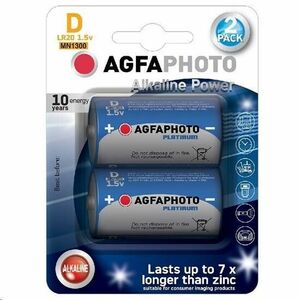 AgfaPhoto Power alkalická batéria LR20/D, blister 2ks vyobraziť