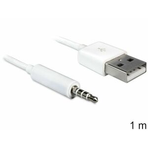 Delock Cable USB-A samec > Stereo jack 3.5 mm samec 4 pin IPod Shuffle 1 m vyobraziť
