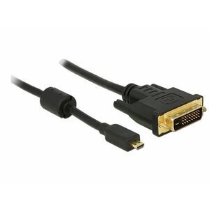 Delock HDMI kábel Micro-D samec > DVI 24+1 samec 1 m vyobraziť