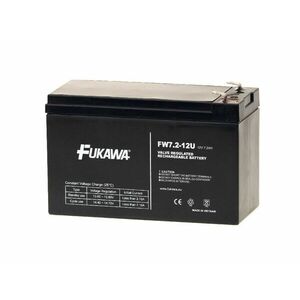 FUKAWA akumulátor FW 7, 2-12 F2U (12V; 7, 2Ah; faston F2-6, 3mm; životnosť 5 rokov) vyobraziť