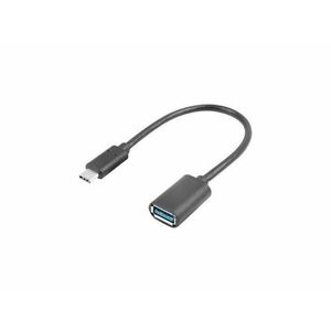 LANBERG USB-C(M) 3.1 na USB-A(F) adaptér kábel 15CM čierny OTG vyobraziť