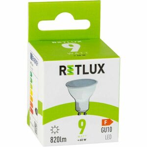 RLL 418 GU10 bulb 9W CW RETLUX vyobraziť