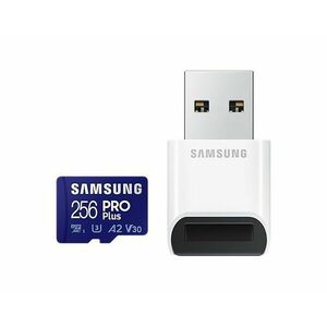 Samsung/micro SDXC/256GB/180MBps/USB 3.0/USB-A/Class 10/+ Adaptér/Modrá vyobraziť