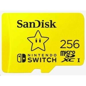 SanDisk MicroSDXC 256GB karta pre Nintendo Switch (R: 100/W: 90 MB/s, UHS-I, V30, U3, C10, A1) licensed Product, Super Mario vyobraziť