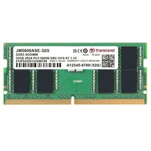 Transcend pamäť 32GB DDR5 5600 SODIMM (JetRam) 2Rx8 2Gx16 CL46 1.1V vyobraziť