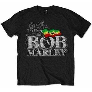 Bob Marley Tričko Distressed Logo Unisex Black L vyobraziť