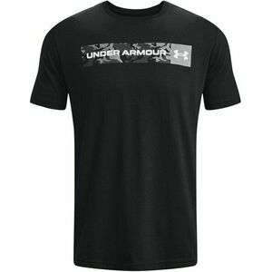 Under Armour Men's UA Camo Chest Stripe Short Sleeve Black/White S Fitness tričko vyobraziť
