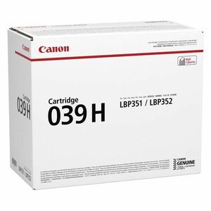 Canon originál toner 039 H BK, 0288C001, black, 25000str., high capacity vyobraziť