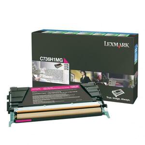 Lexmark originál toner C736H1MG, magenta, 10000str., high capacity, return vyobraziť