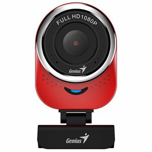 Genius Full HD Webkamera QCam 6000, 1920x1080, USB 2.0, červená, Windows 7 a vyšší, FULL HD, 30 FPS vyobraziť