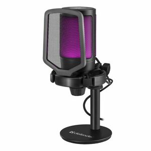 Defender, streamovací mikrofón, IMPULSE GMC 600, ovládanie hlasitosti, čierny, RGB podsvietenie vyobraziť
