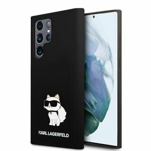 Karl Lagerfeld Liquid Silicone Choupette NFT Zadní Kryt pro Samsung Galaxy S24 Ultra Black vyobraziť