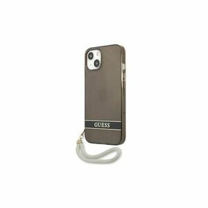 Guess case for iPhone 13 6, 1" GUHCP13MHTSGSK balck hard case Translucent Stap vyobraziť